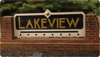 photo of lakeview sign