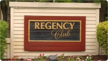 photo of regency club sign